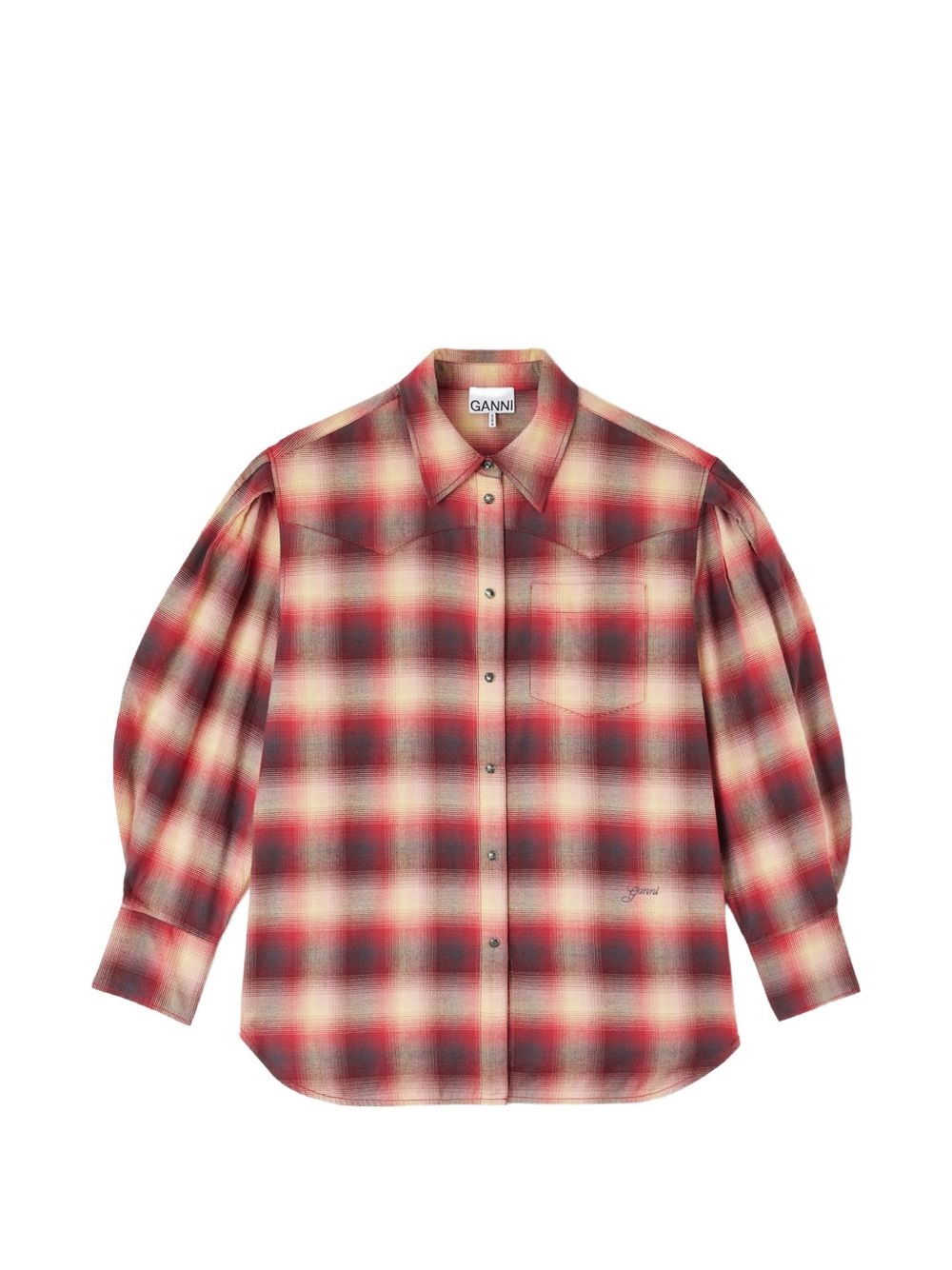 [GANNI] Shirts Long Sleeve FW26 A1040415266