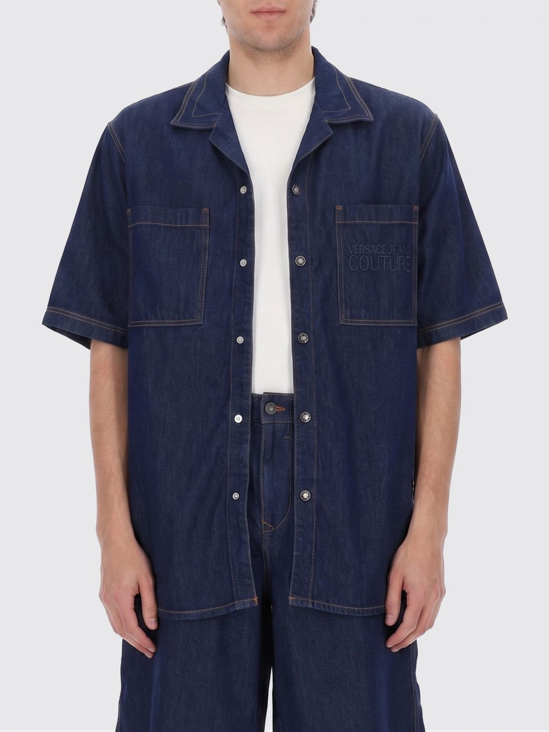 [VERSACE JEANS COUTURE] Shirts Short Sleeve SS26 80GAL21ADW127L54 914