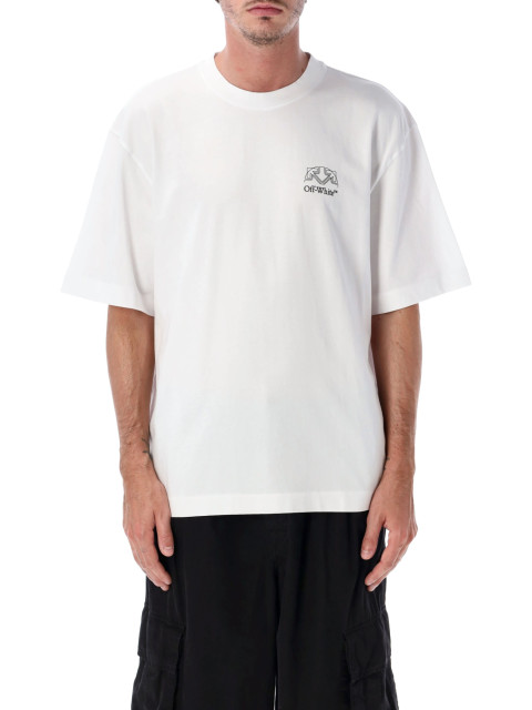 [Off-White] T-shirts Short Sleeve FW26 OMAA120F26JER01E100