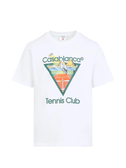 [Casablanca] T-shirts Short Sleeve FW26 MPF26JTS00103TENNIS CLUB TRIANGLE