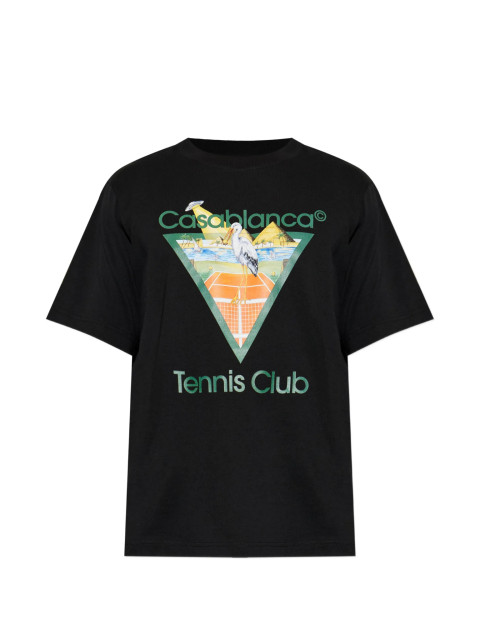 [Casablanca] T-shirts Short Sleeve FW26 MPF26JTS00119TENNIS CLUB TRIANGLE