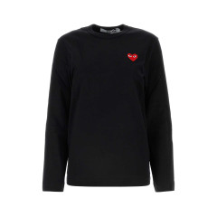 [COMME DES GARCONS PLAY] T-shirts Long Sleeve FW26 AXT118051 BLACK