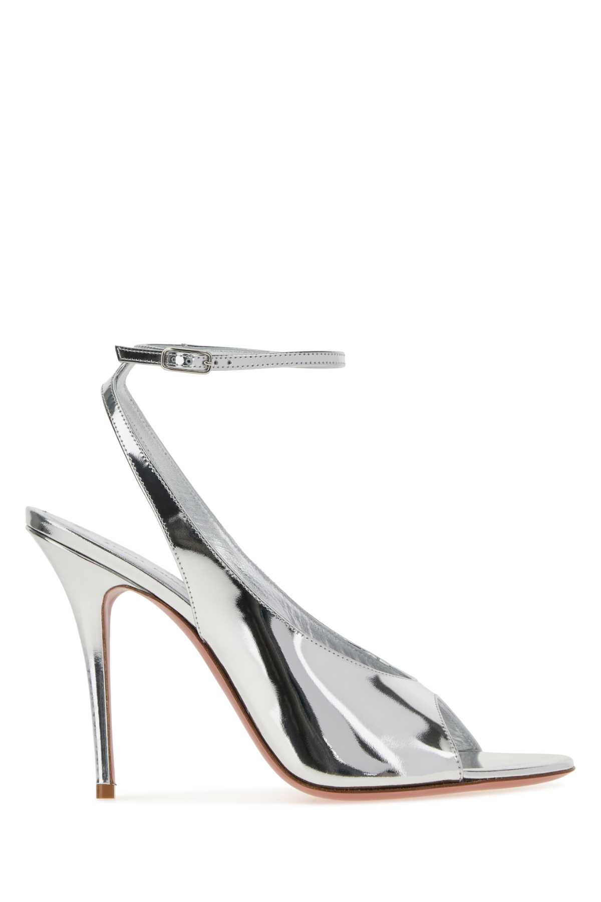 [Amina Muaddi] Pumps SS26 ANOKSANDAL105 SILVER