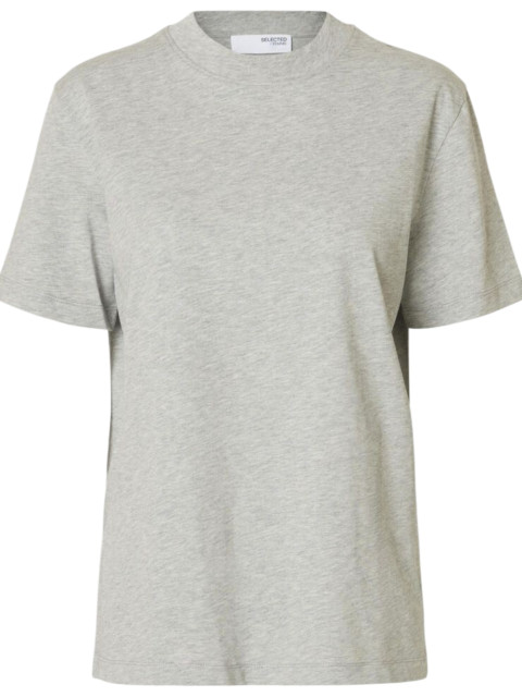[Selected] T-shirts Short Sleeve CO 16092428-LIGHTGREYMELANGE