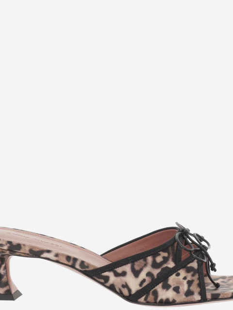 [Amina Muaddi] Pumps SS26 ELEONORASLIPPER45LEOPARDBLACK