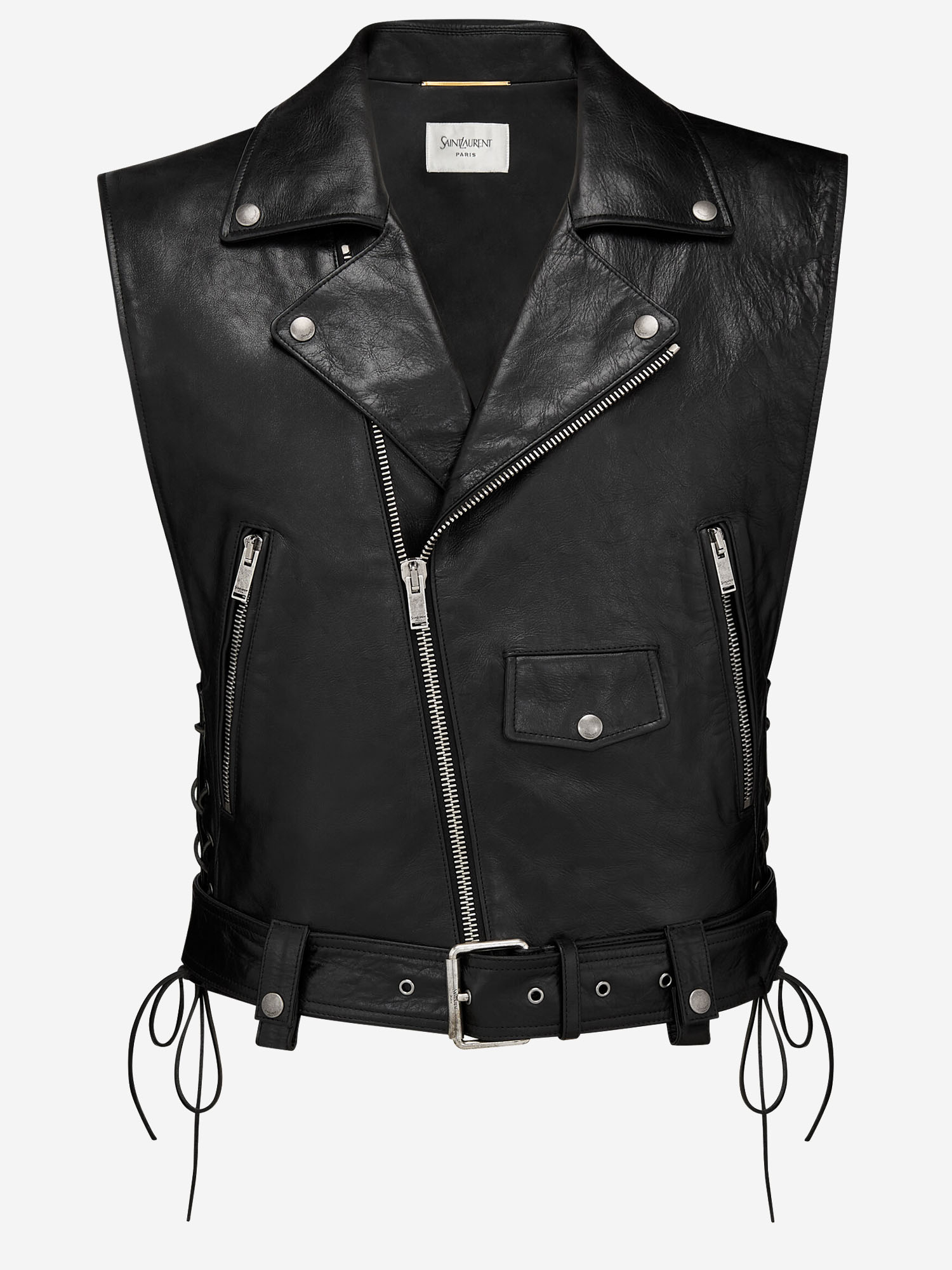 [Saint Laurent] Leather Jacket SS26 865045YCUS21000