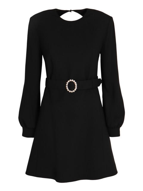 [Saint Laurent] Long sleeve dress FW25 819619Y012W_1000