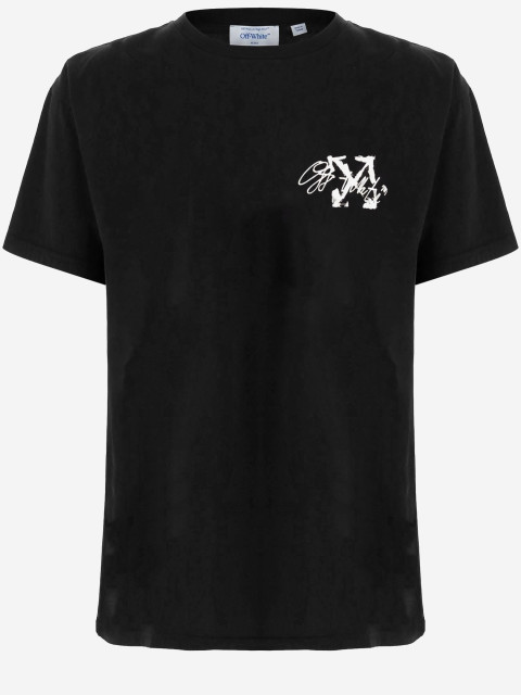 [Off-White] T-shirts Short Sleeve FW26 44MAA120F26J00J001