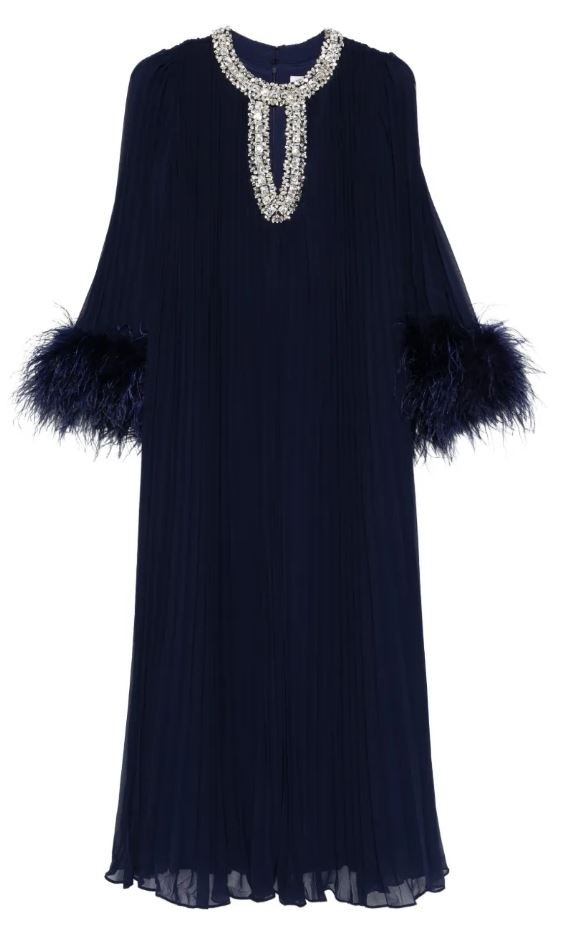 [SELF PORTRAIT] Long sleeve dress SS26 RS26510M-N