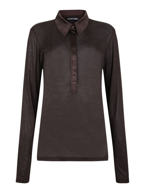 [Tom Ford] T-shirts Long Sleeve FW25 TSJ620JEX162-KB450