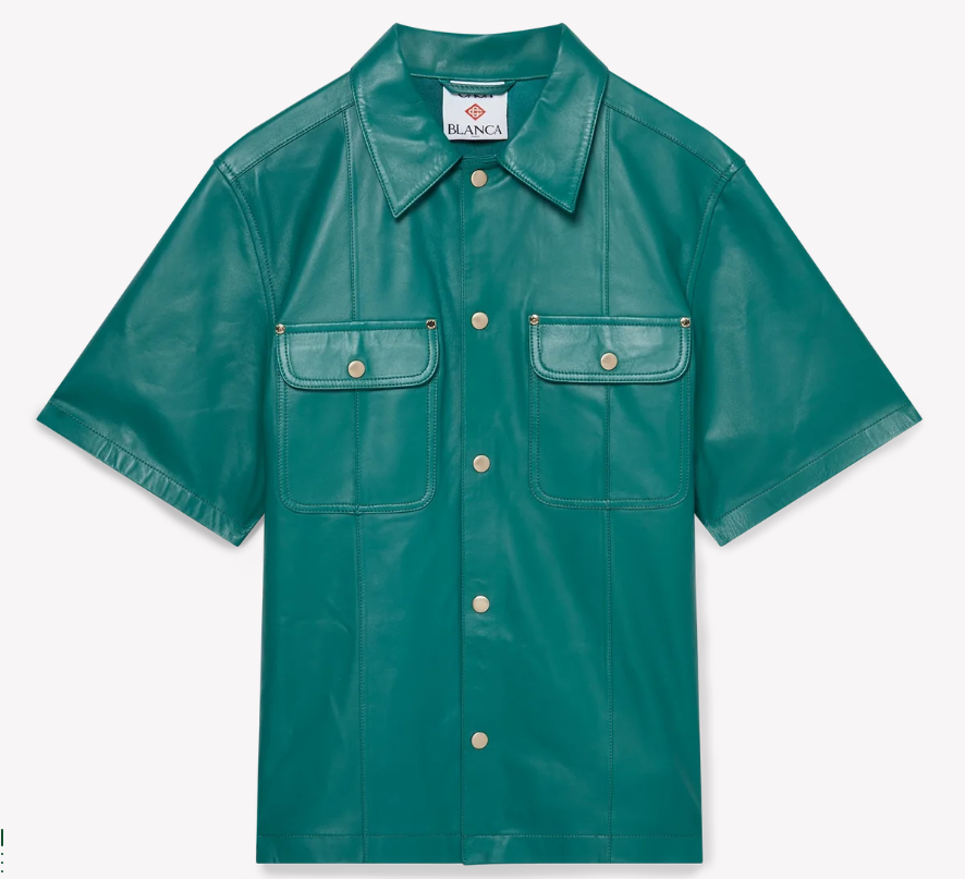 [Casablanca] Shirts Short Sleeve CO MS25SH17601-DARKGREEN