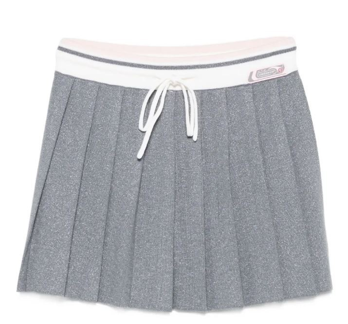 [Casablanca] Mini skirt FW25 WAW25KW108401-SILVER