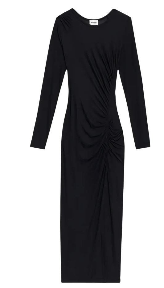 [Isabel Marant] Long sleeve dress FW25 RO0349FB-C3K01E01BK