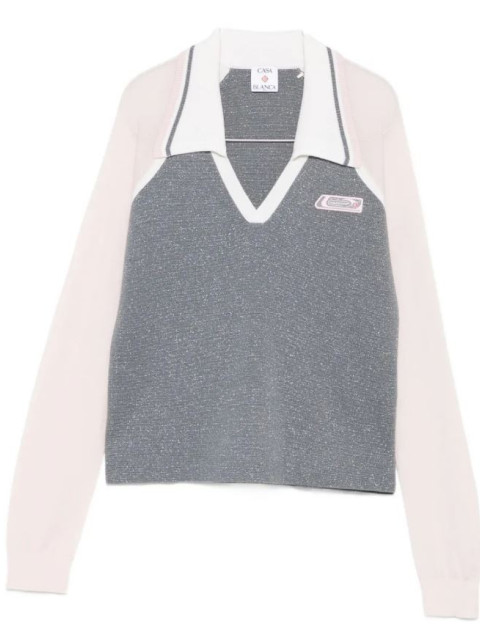 [Casablanca] T-shirts Long Sleeve FW25 WAW25KW112701-SILVER
