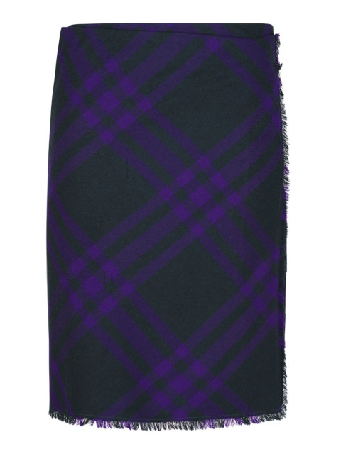 [Burberry] Midi skirt CO 8078013-DEEPROYAL