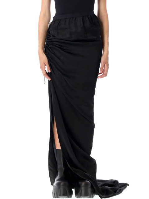 [Rick Owens] Midi skirt FW25 RP02E4359HSCH09