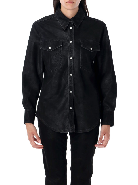 [Marant Etoile] Shirts Long Sleeve FW25 CH0240FAC3B01E01BK