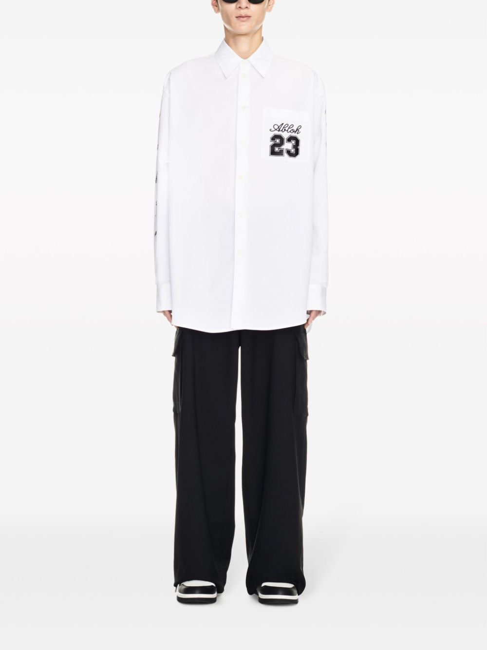 [Off White] Shirts Long Sleeve SS24 OMGE004S24FAB0020110
