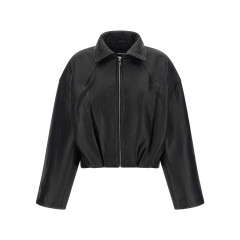 [Rotate Birger Christensen] Leather Jacket FW26 116544100100