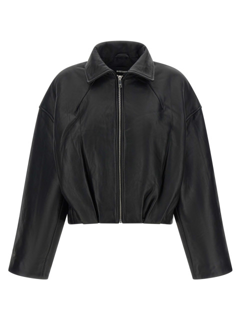 [Rotate Birger Christensen] Leather Jacket FW26 116544100100