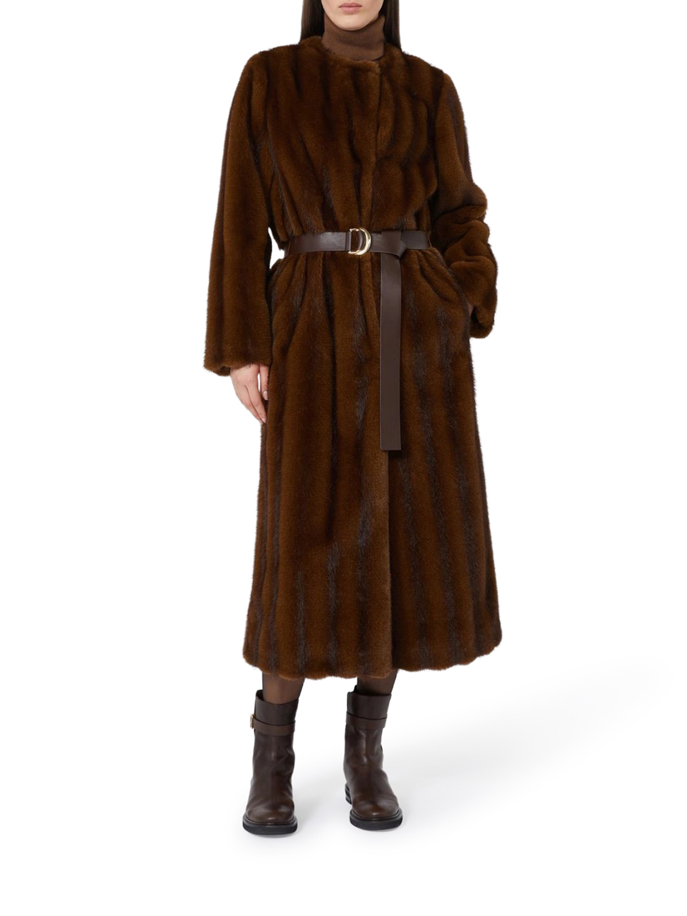 [MAX MARA STUDIO] Fur Jacket FW26 2626456012600001 VISONE