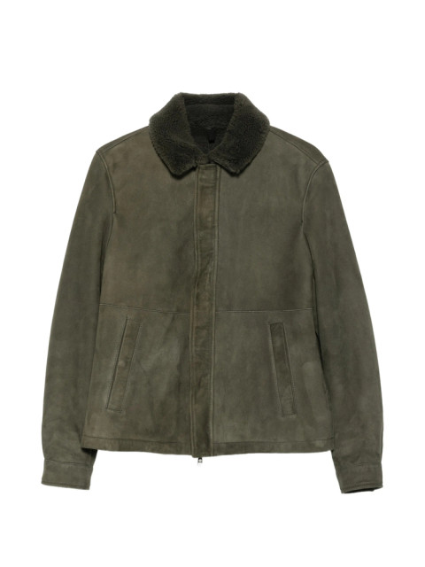 [TAGLIATORE] Leather Jacket FW26 CHI26-09 STOW VERDE