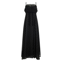 Long polka dot dress