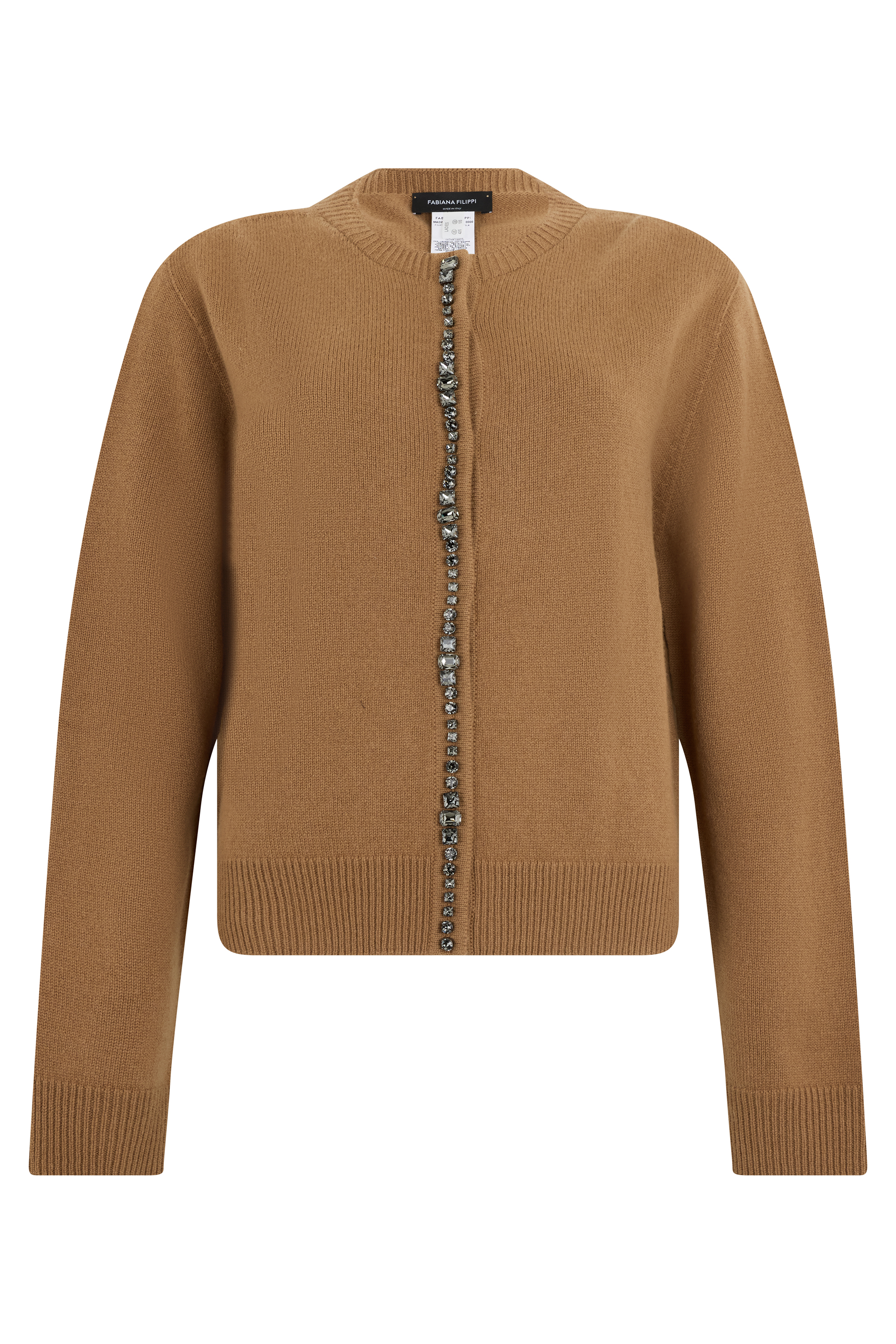 Cardigan with appliqués