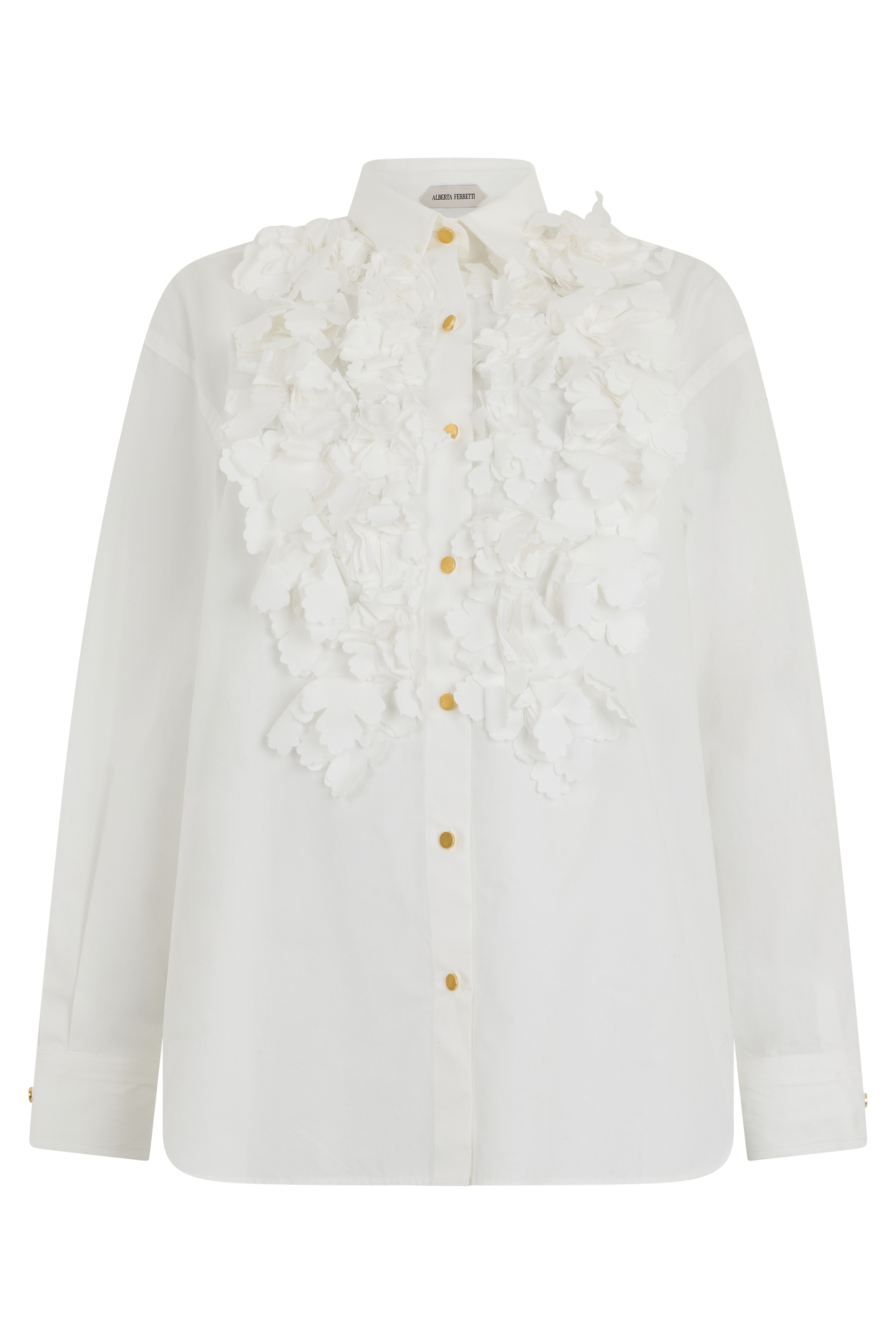 Blouse with ruffles