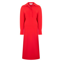 Midi dress with long sleeves