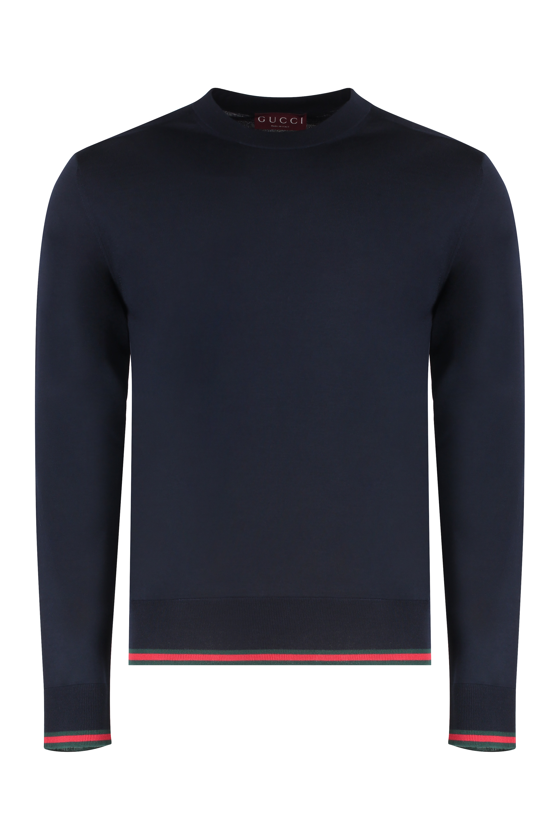 Crew-neck wool sweater