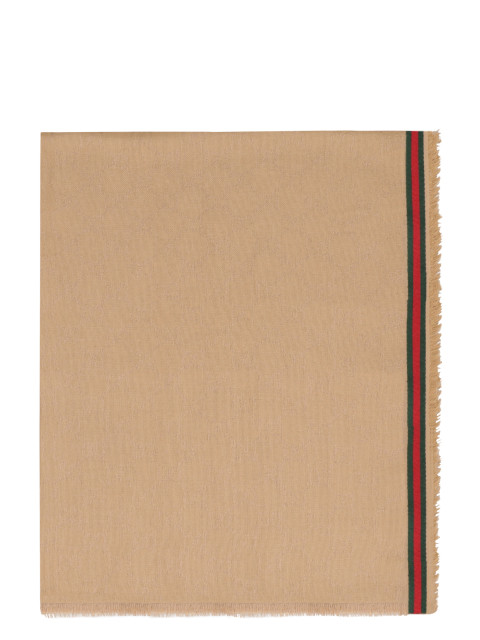 Cotton-silk blend scarf