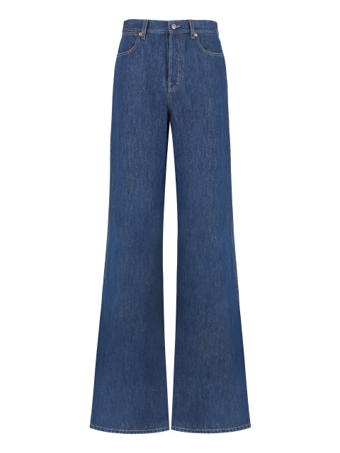 5-pocket straight-leg jeans