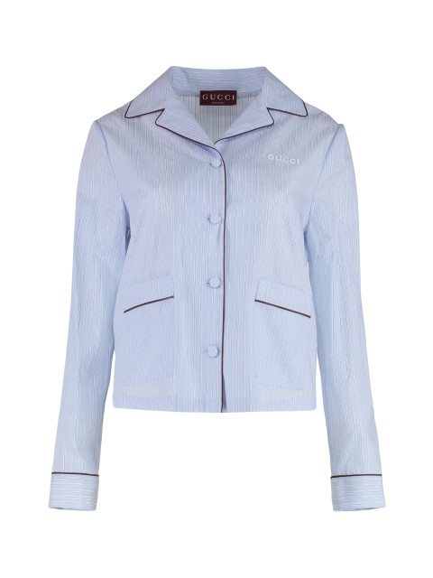 Striped cotton shirt