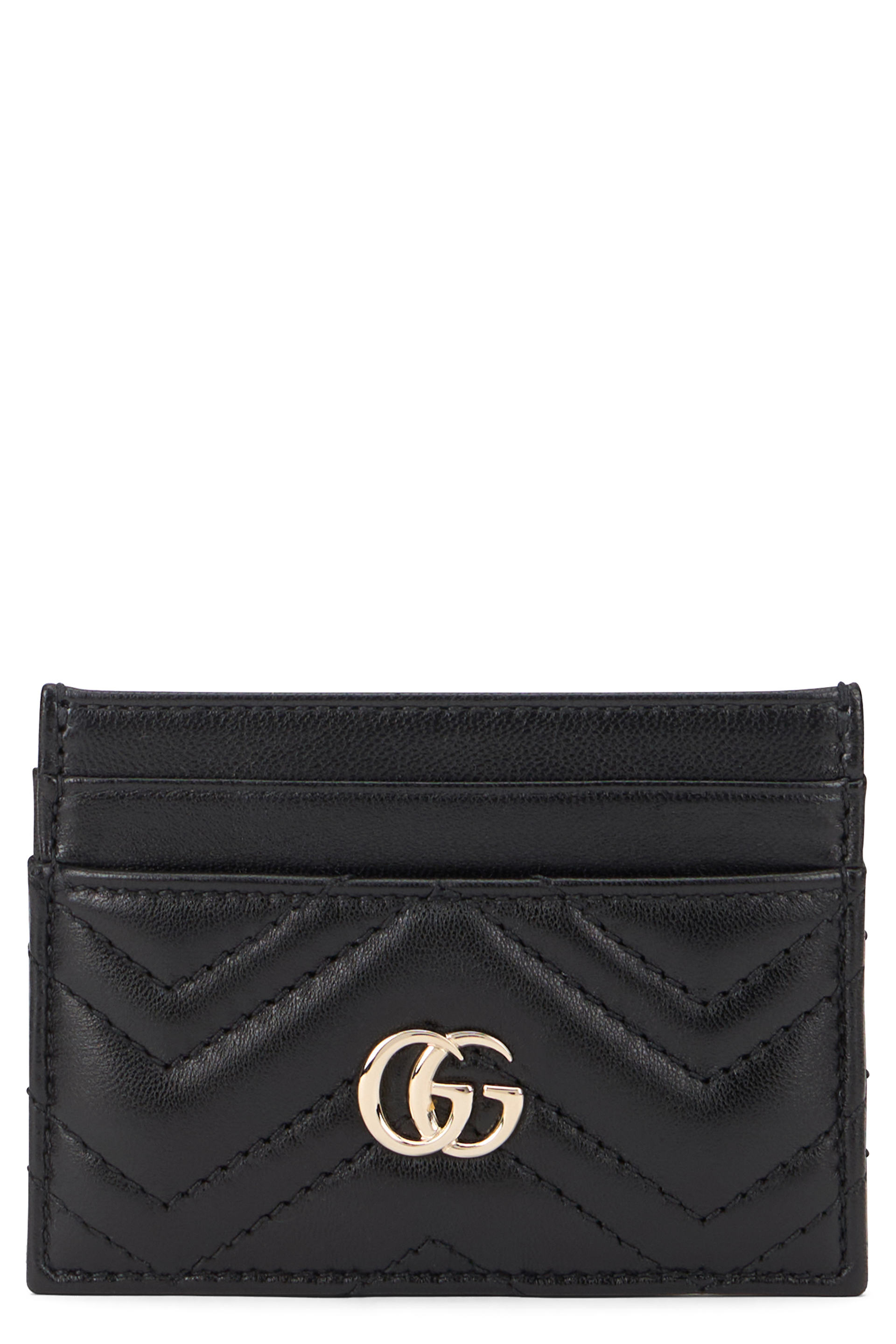 GG Marmont card holder in leather