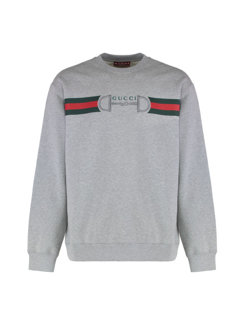Cotton jersey sweatshirt with print