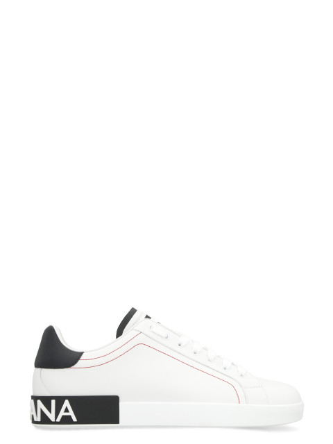 Portofino leather low-top sneakers