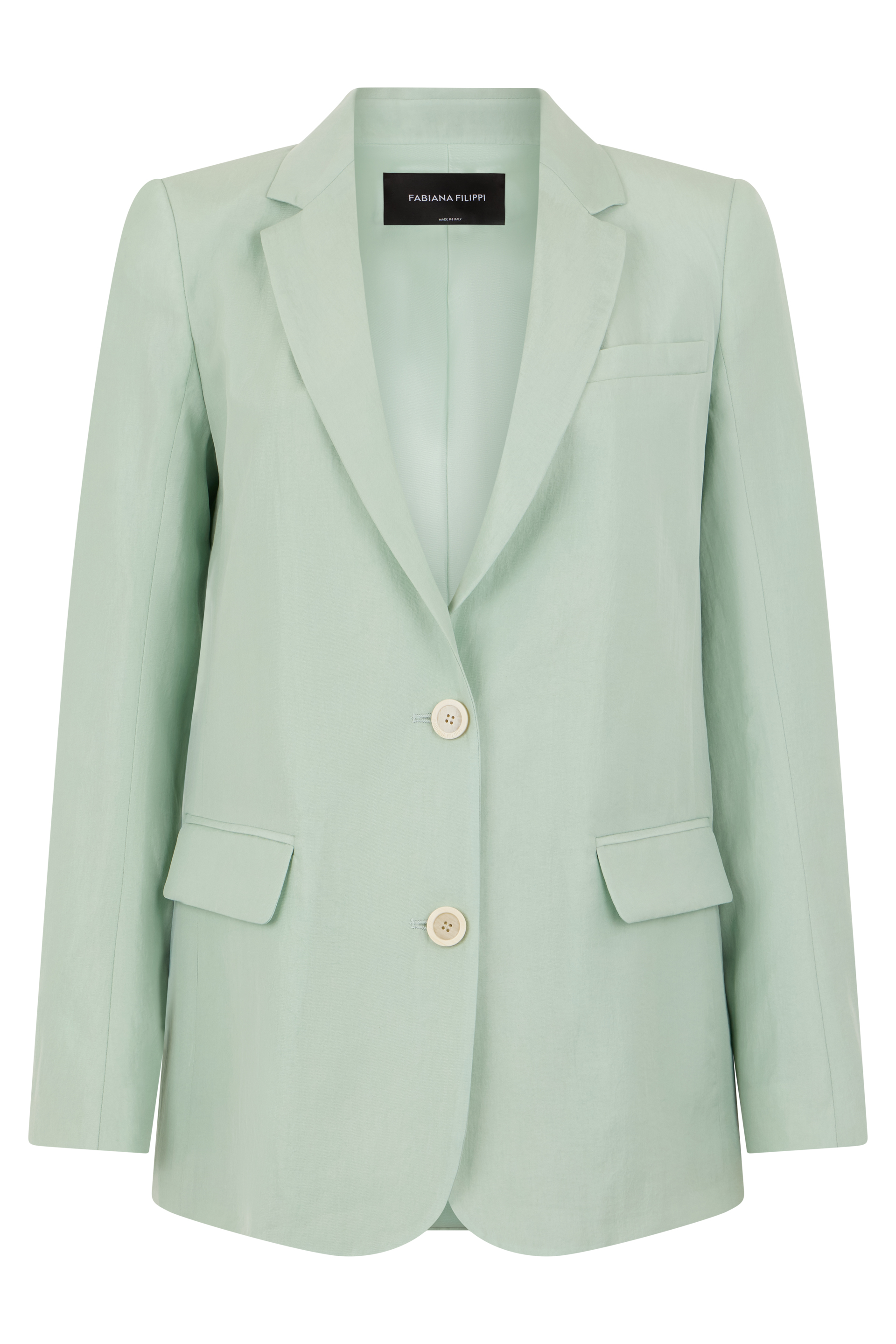 Blazer with buttons in lyocell