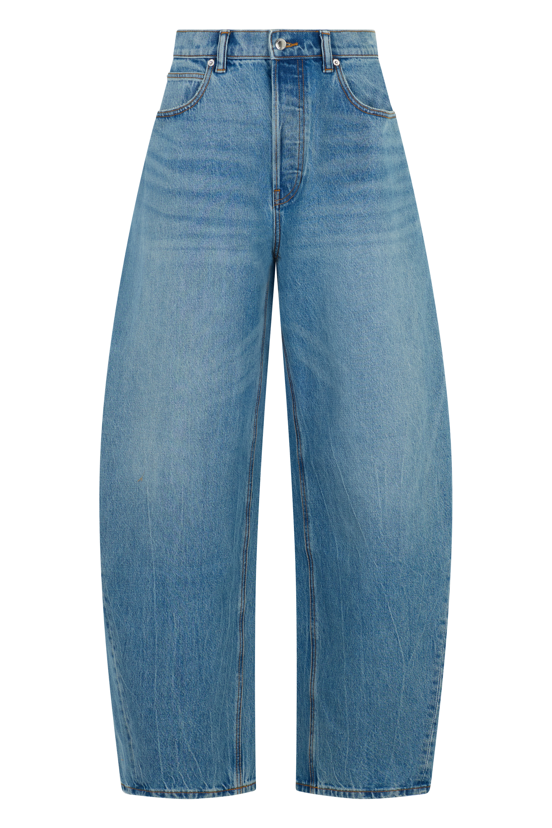 Denim wide-leg jeans