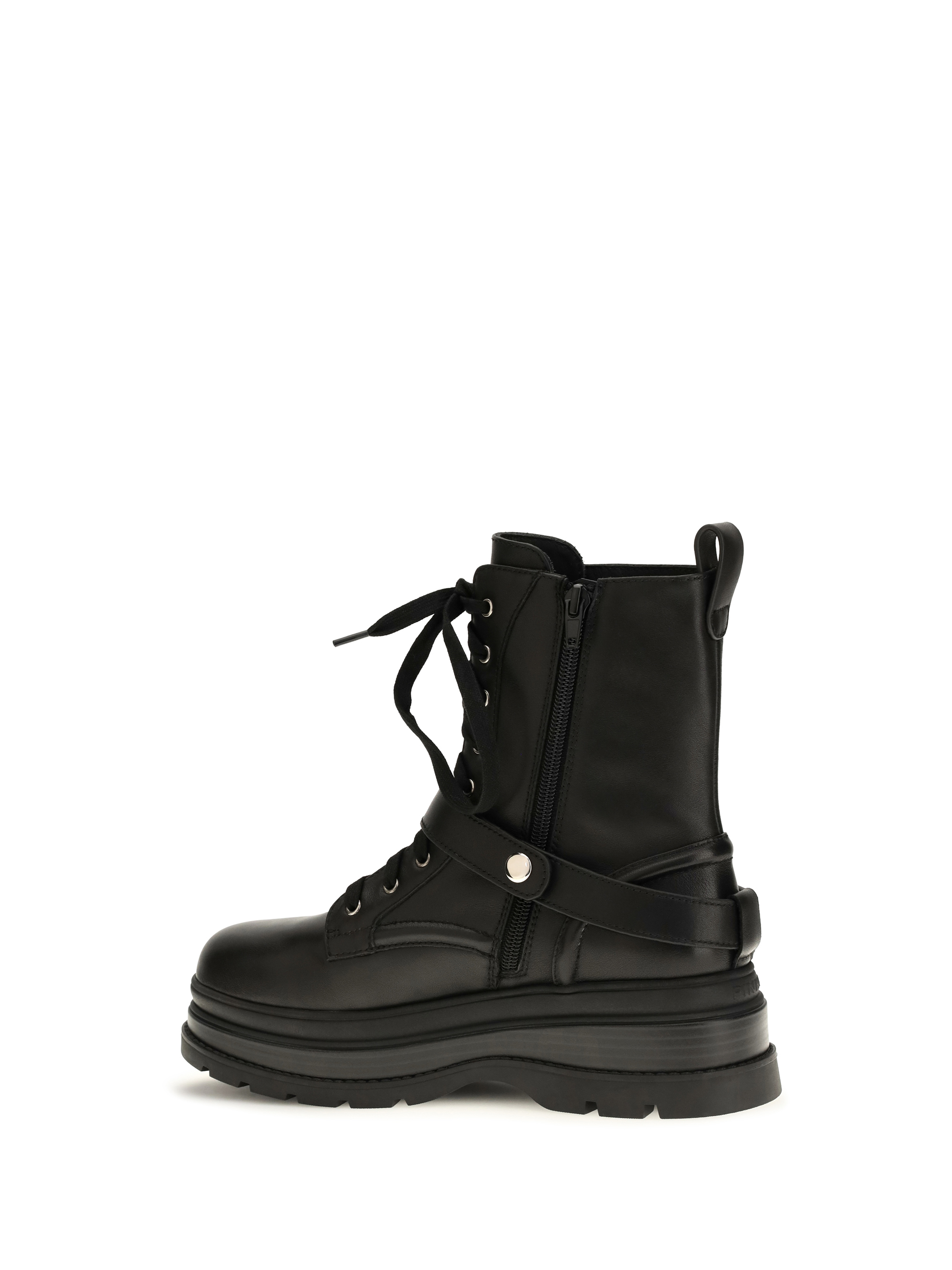 Eva lace-up leather ankle Boots