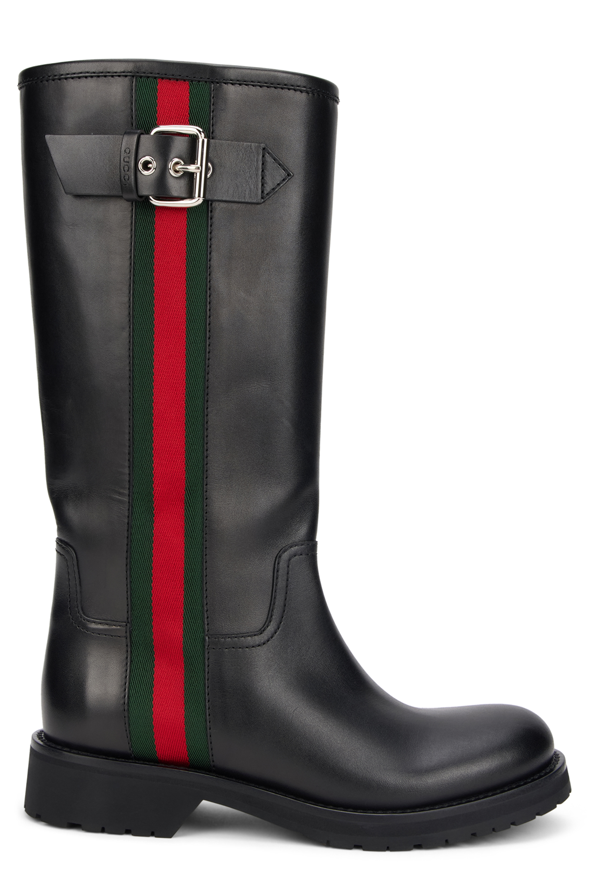 High boots with web band