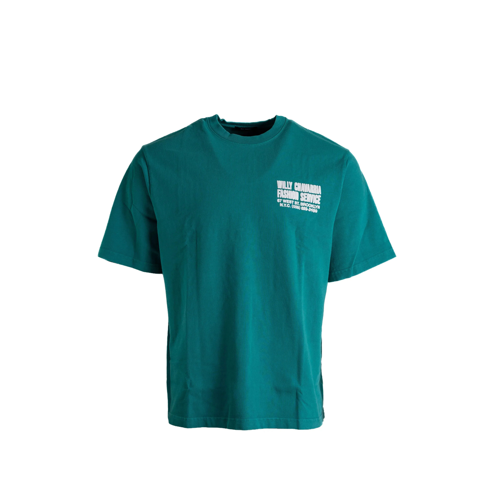 [Willy Chavarria] T-shirts Short Sleeve FW26 MUJTE029-100 061N GREEN