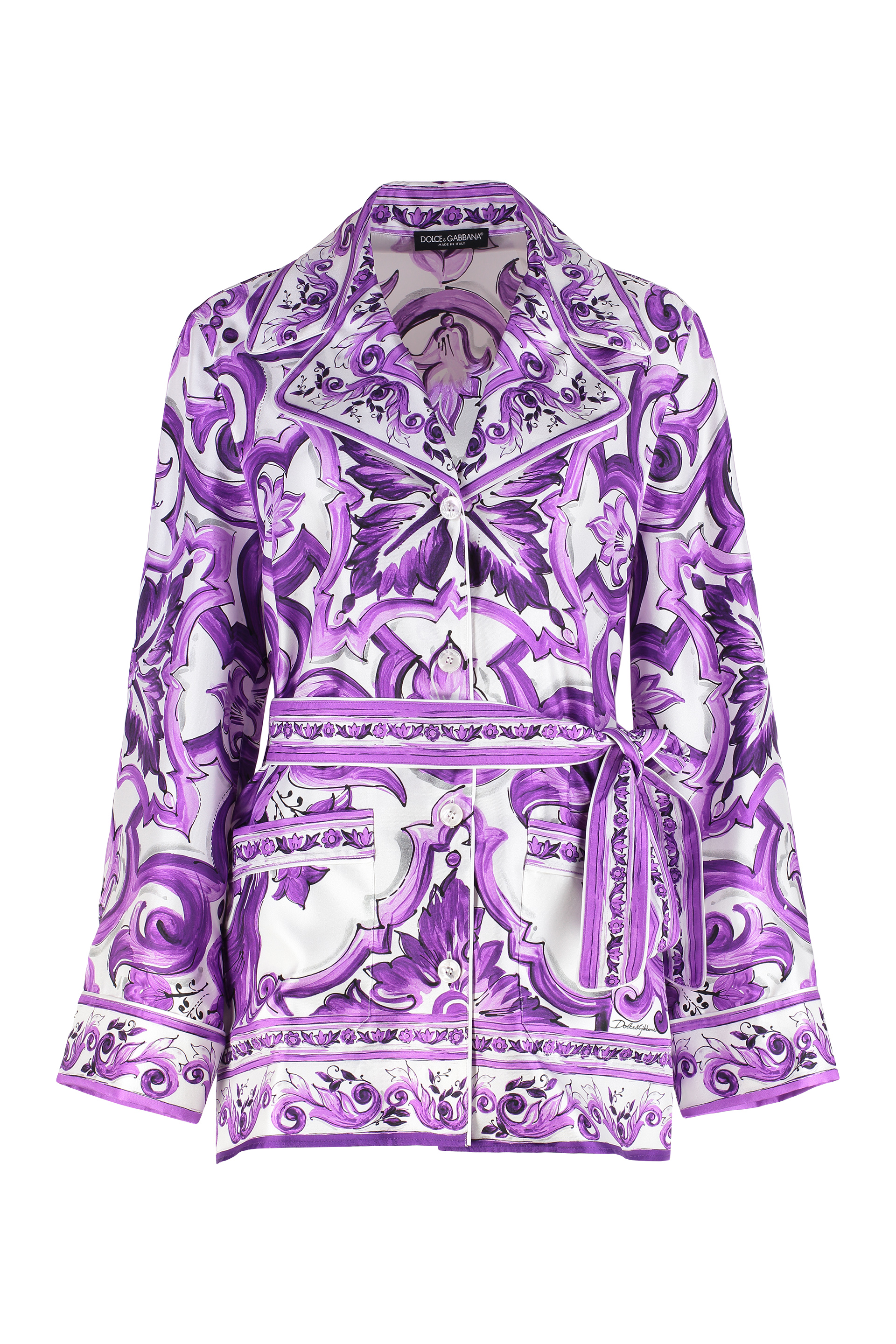 Printed twill shirt
