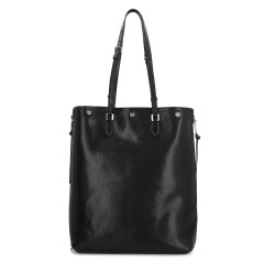 Leather shopping bag