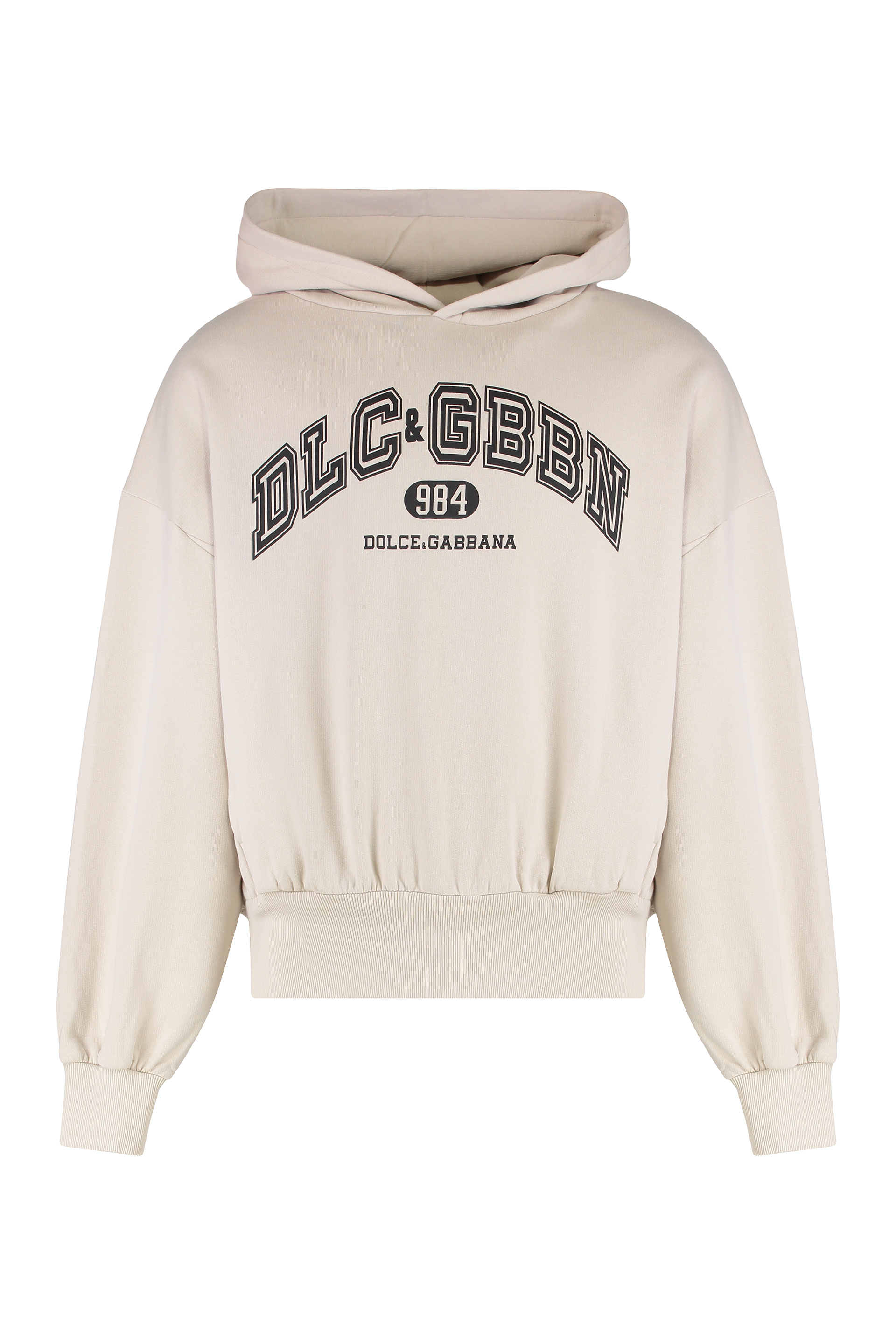 Hooded sweatshirt in jersey with print