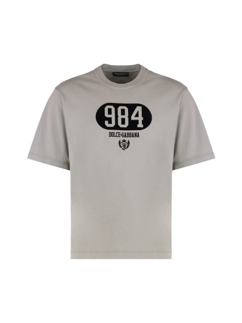 Crew-neck T-shirt in cotton