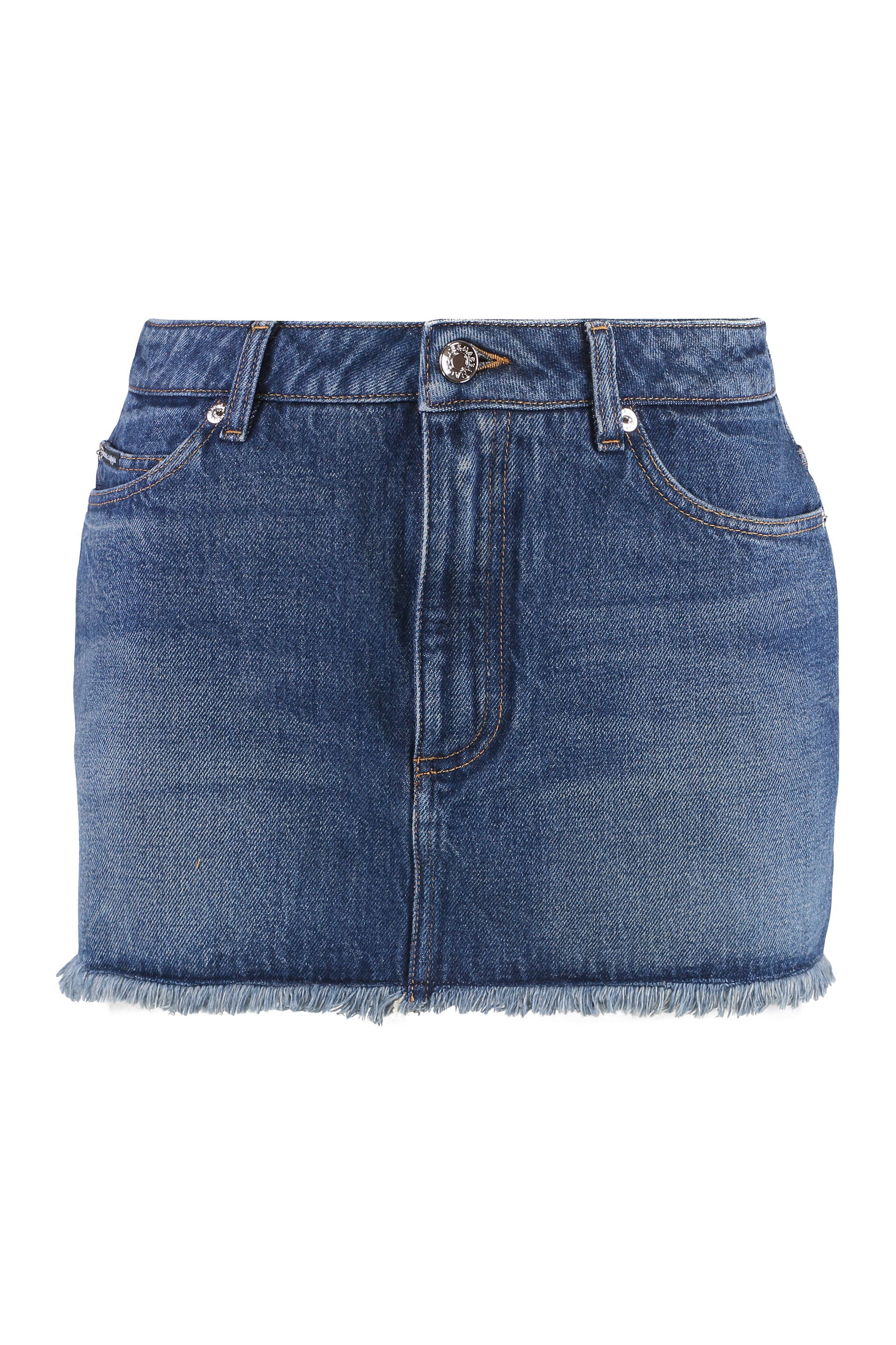 Denim mini skirt