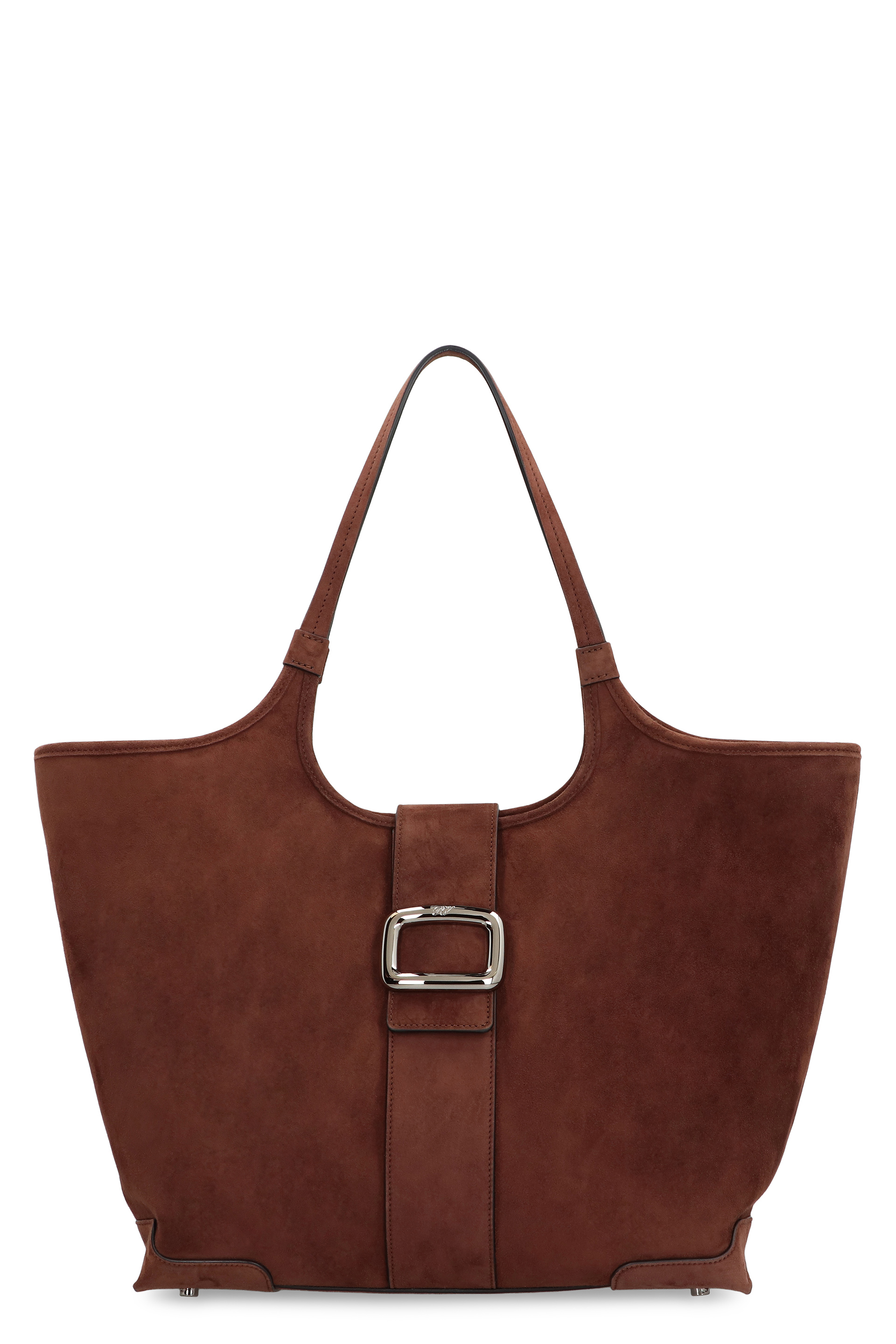Shopping bag media Viv' Choc in suede