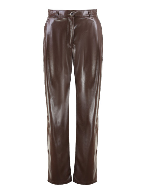 Balloon pants leather effect