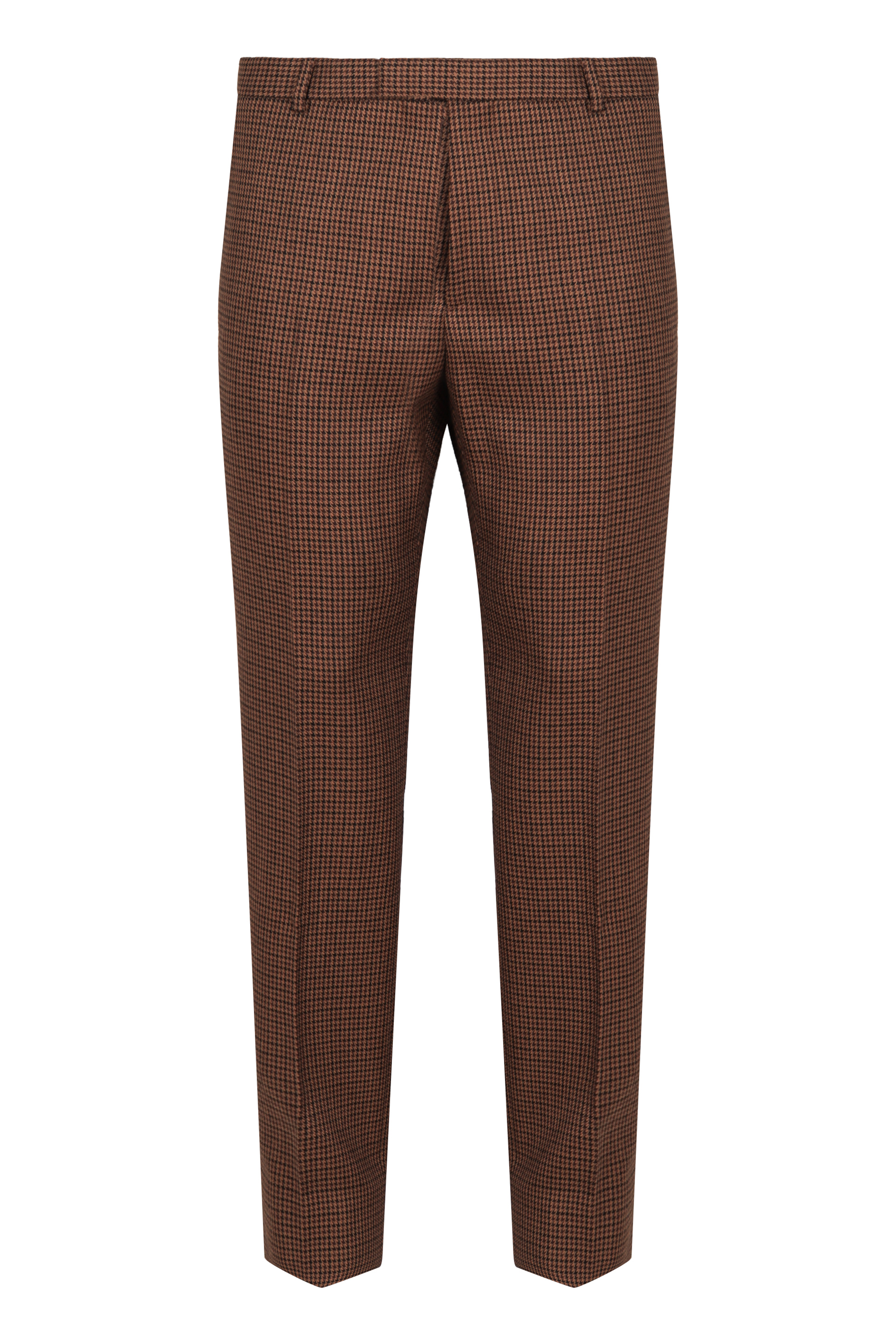Pants in wool houndstooth